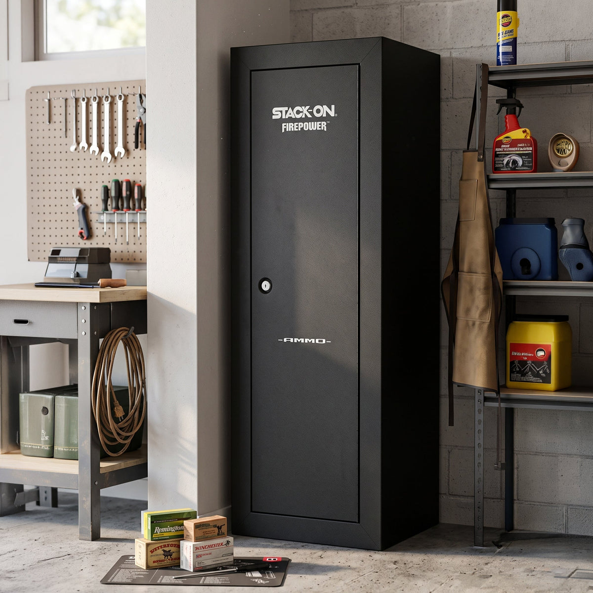 Stack on firepower ammo cabinet black   asc 1416 ds