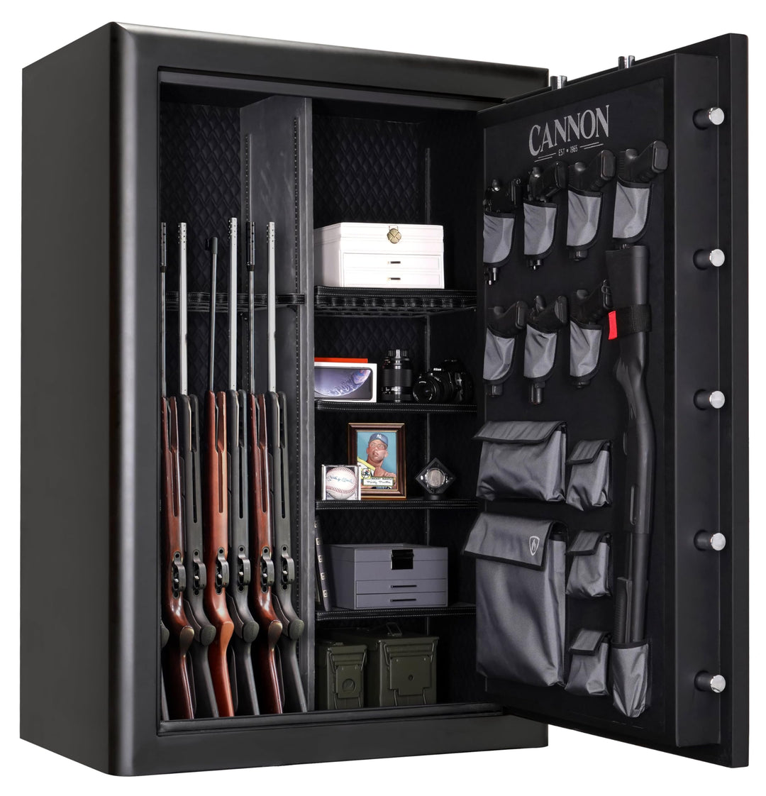 Cannon 48-Gun Fireproof Safe with Biometric Electronic Lock