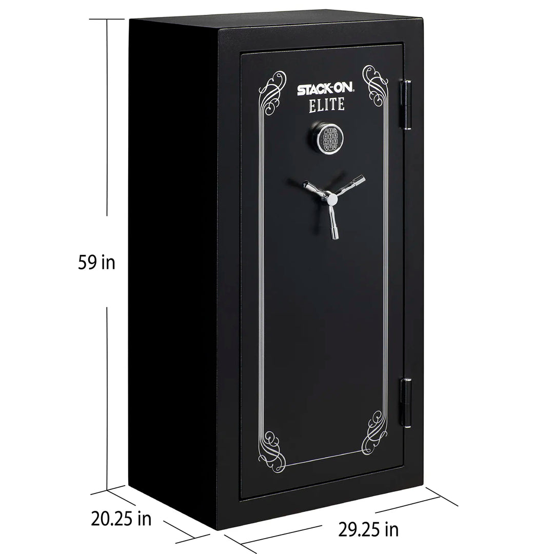 Stack-On Elite 30-Gun Fireproof Gun Safe with Electronic Lock – 30 Min Rating