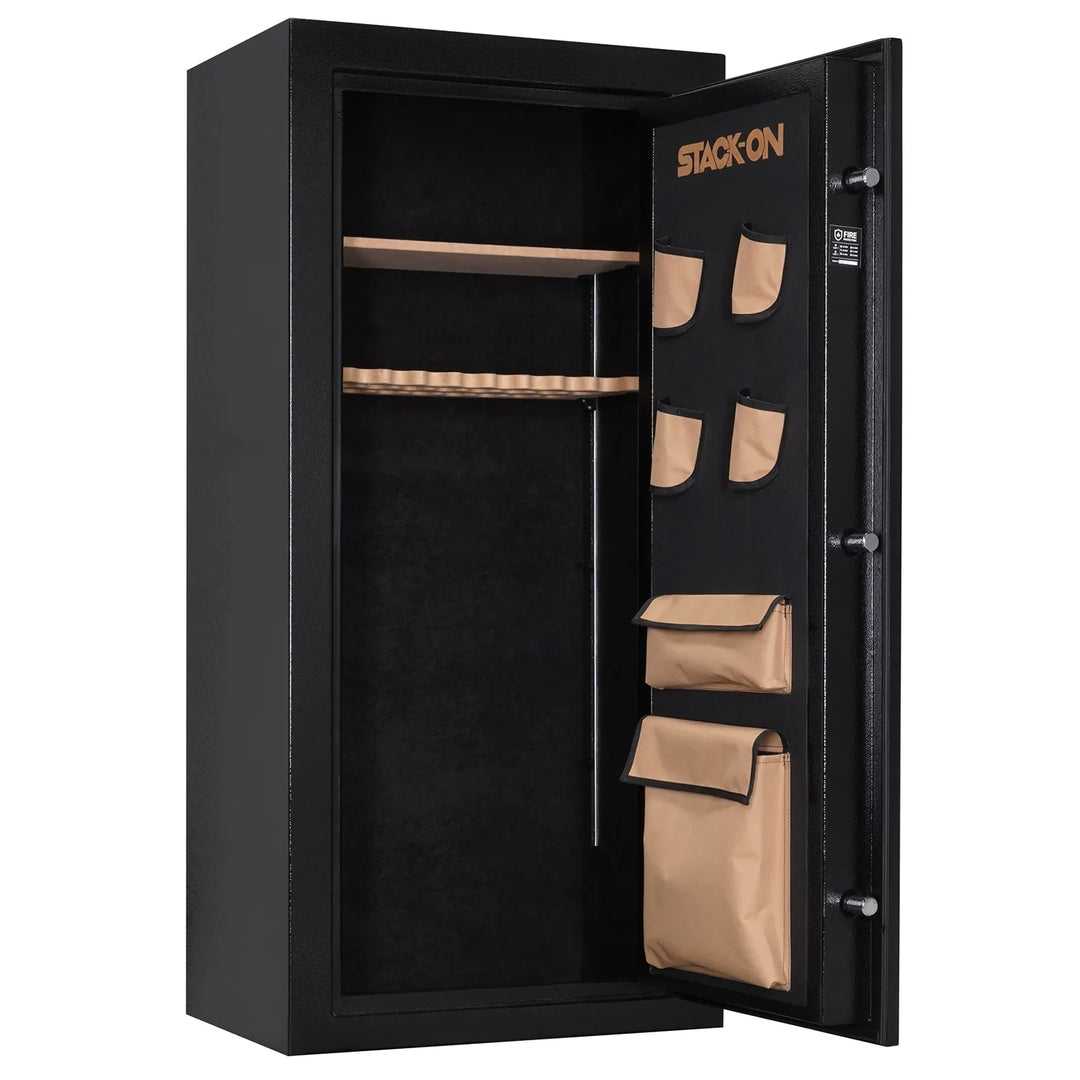 Stack-On Executive Series 34-Gun Fireproof Gun Safe – Electronic Lock, 30 Min Rating