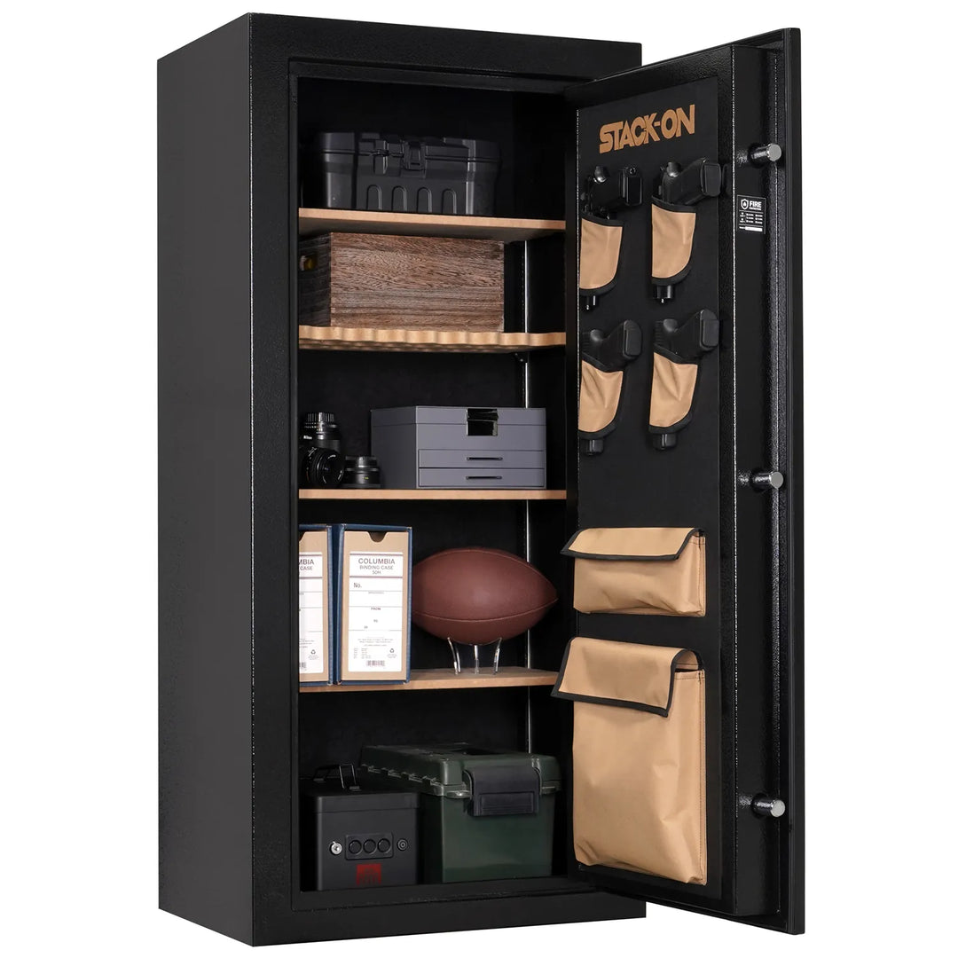 Stack-On Executive Series 34-Gun Fireproof Gun Safe – Electronic Lock, 30 Min Rating