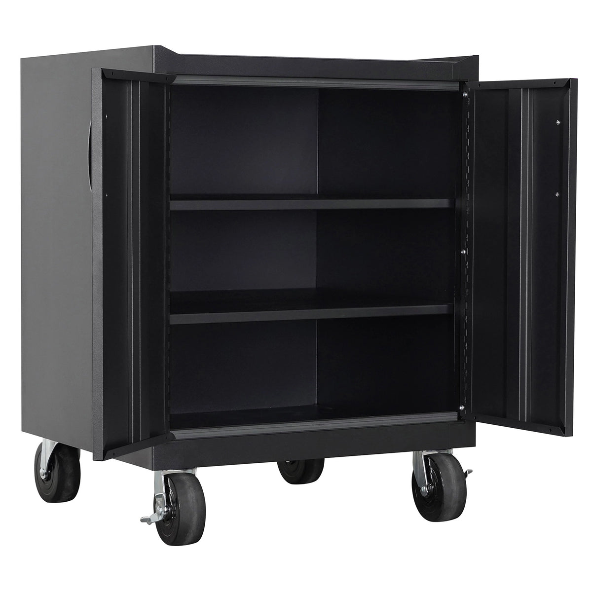 Stack on base cabinet with 2 shelves   steel garage storage (local vegas pickup only)