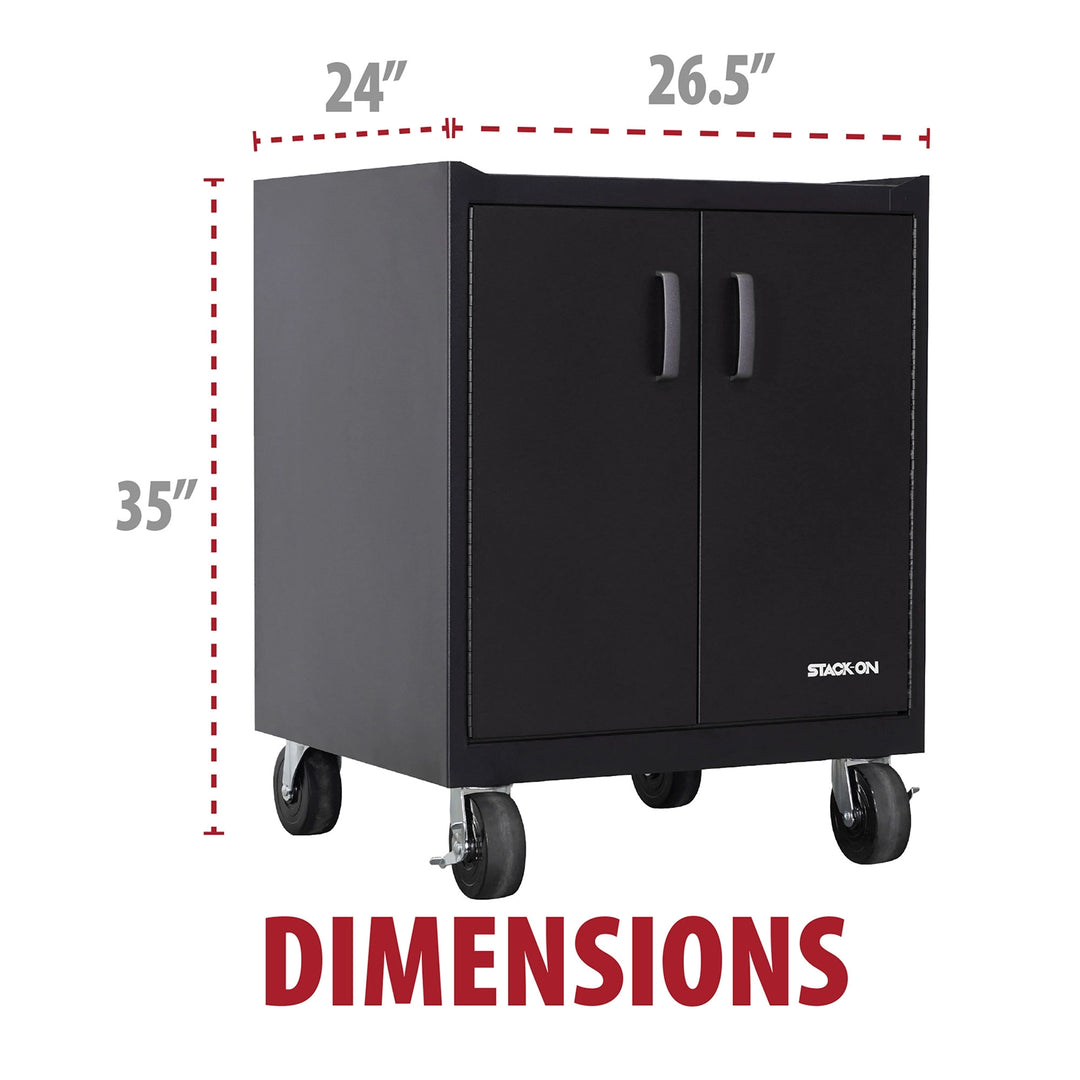 Stack-On Base Cabinet with 2 Shelves - Steel Garage Storage (Local Vegas Pickup Only)