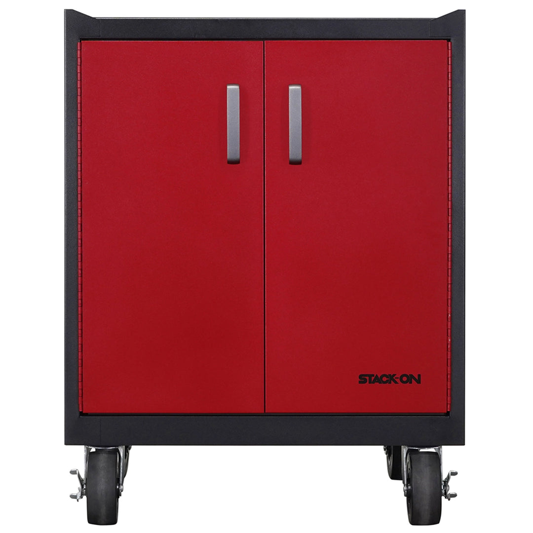 Stack-On Base Cabinet with 3 Drawers – Steel Garage Storage with Shelf