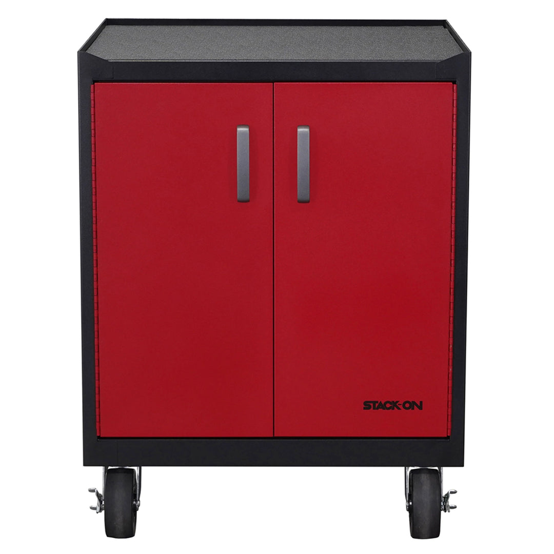 Stack-On Base Cabinet with 3 Drawers – Steel Garage Storage with Shelf