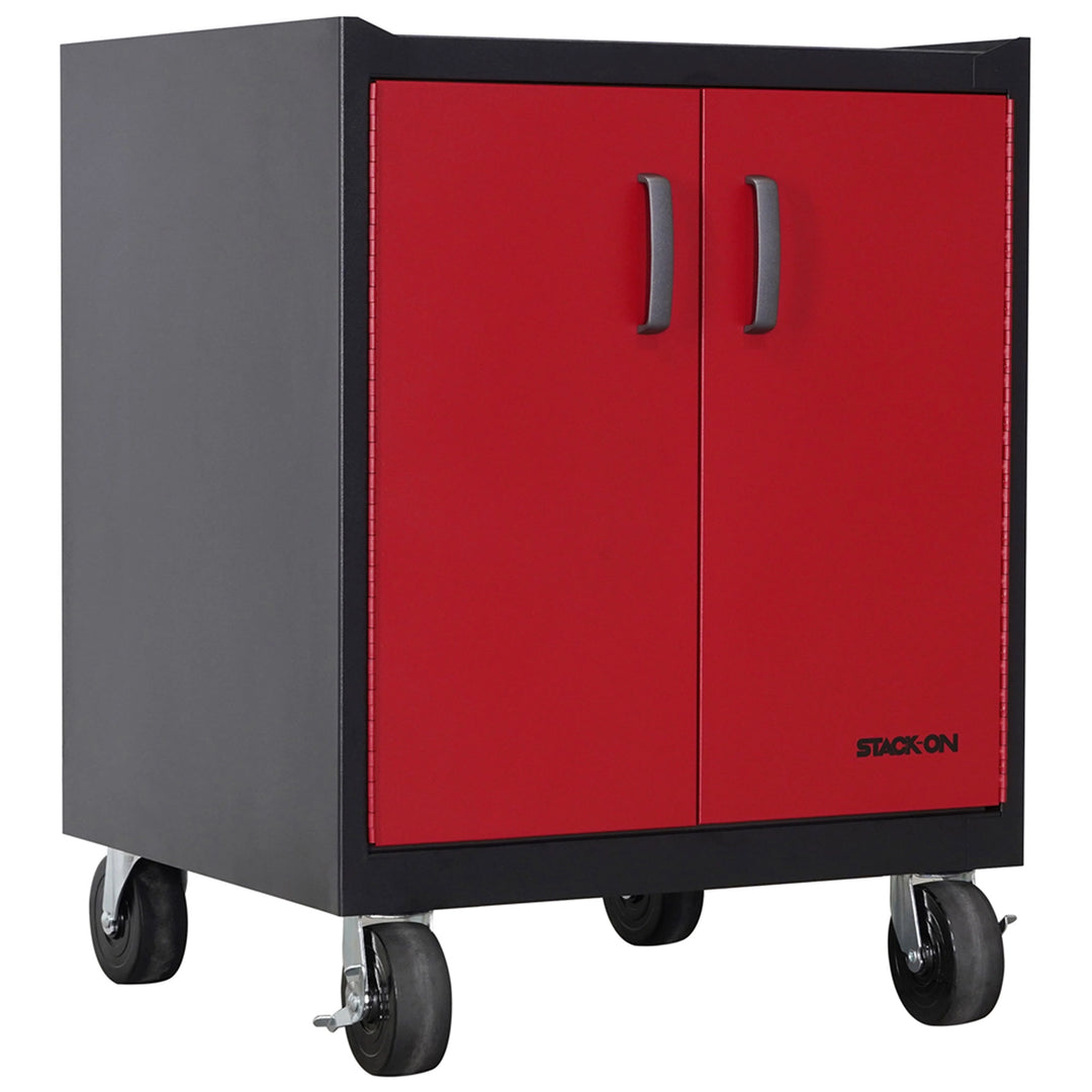 Stack-On Base Cabinet with 3 Drawers – Steel Garage Storage with Shelf
