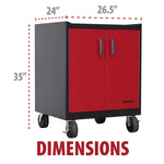 Load image into Gallery viewer, Stack-On Base Cabinet with 3 Drawers – Steel Garage Storage with Shelf

