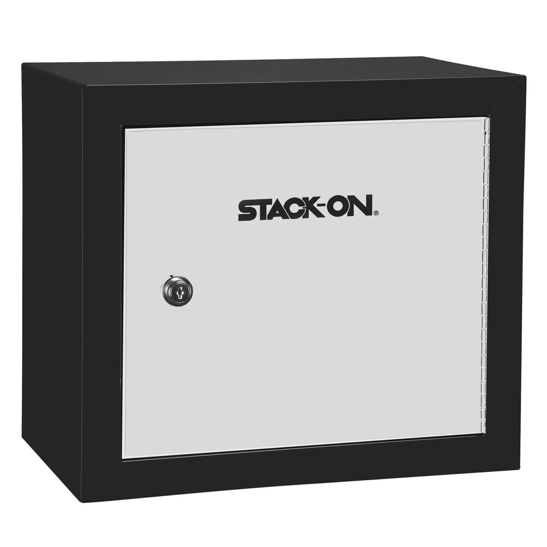 Compact Welded-Steel Pistol / Ammo Cabinet – Black and White (Local Vegas Pickup Only)