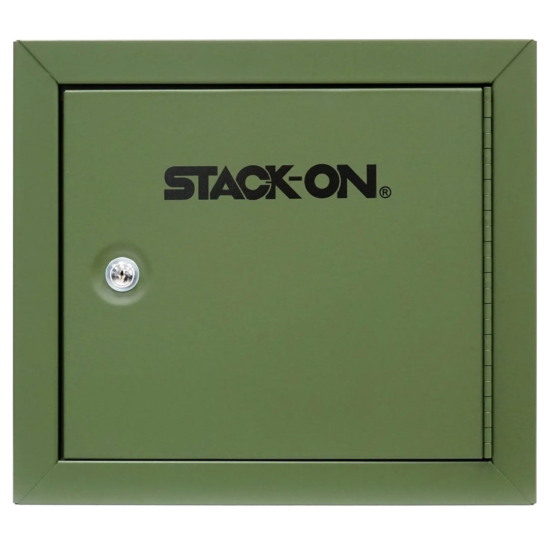 Compact Welded-Steel Pistol / Ammo Cabinet - Hunter Green (CJ)