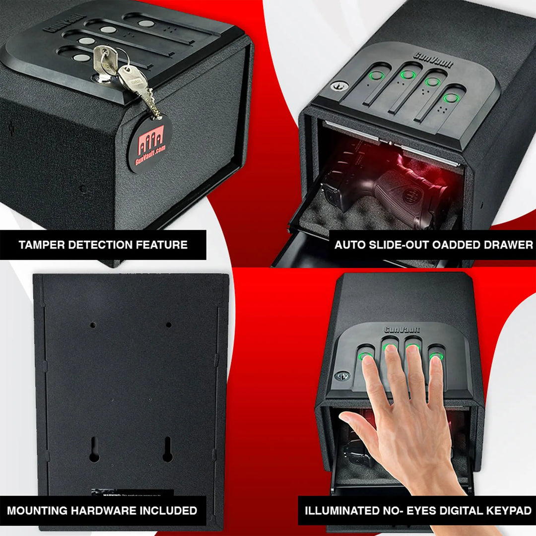 GunVault GV1050-19 MiniVault Handgun Safe