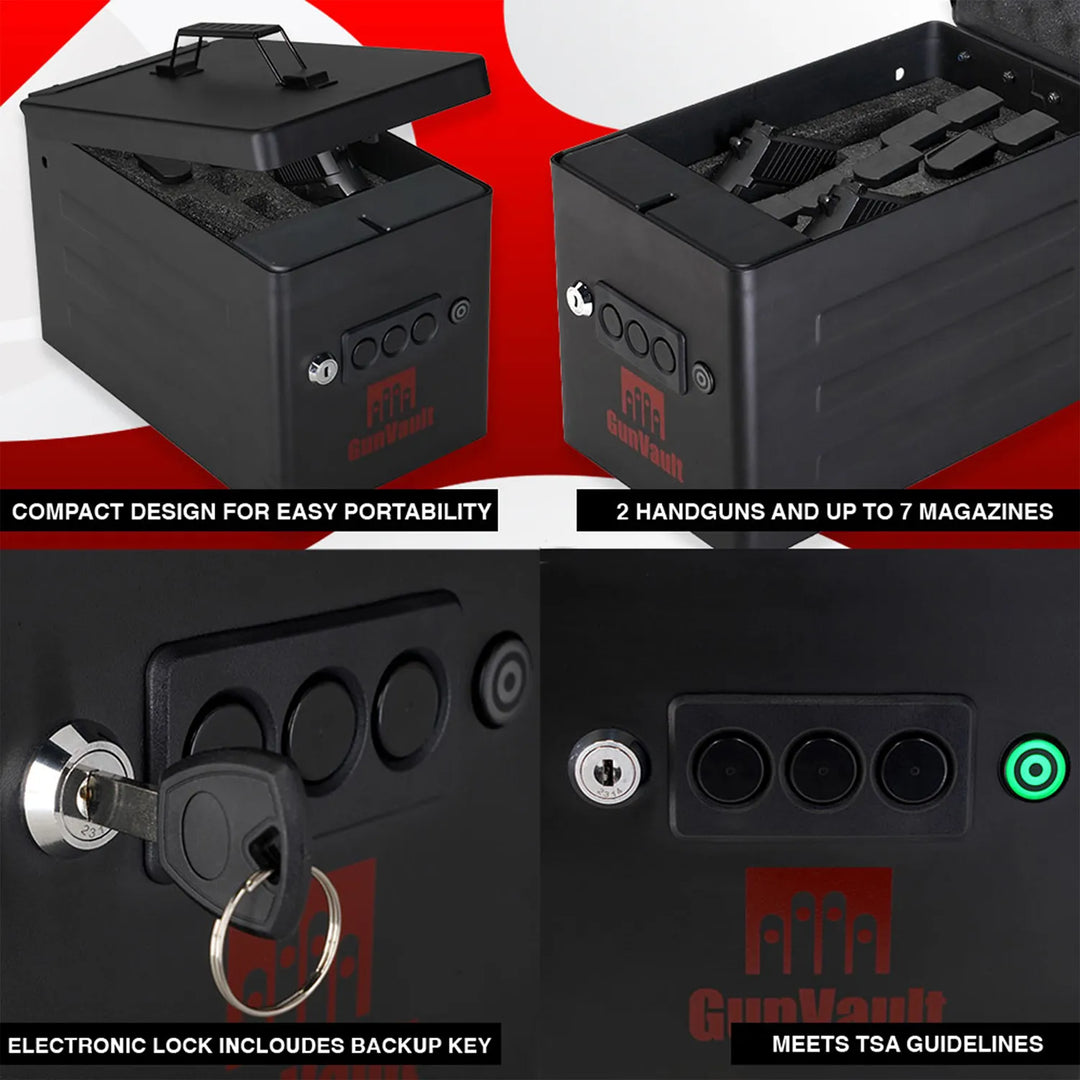 GunVault RangeVault Handgun Safe