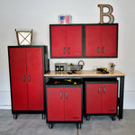 Load image into Gallery viewer, Stack-On Base Cabinet with 3 Drawers – Steel Garage Storage with Shelf
