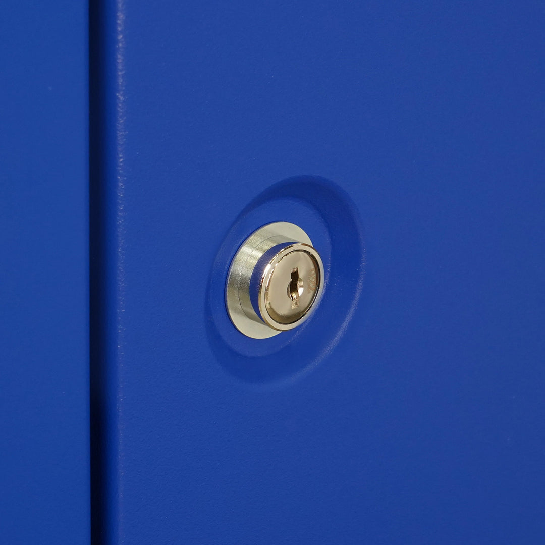Honor 18 Gun Welded-Steel Security Cabinet with Beveled Edge – Blue