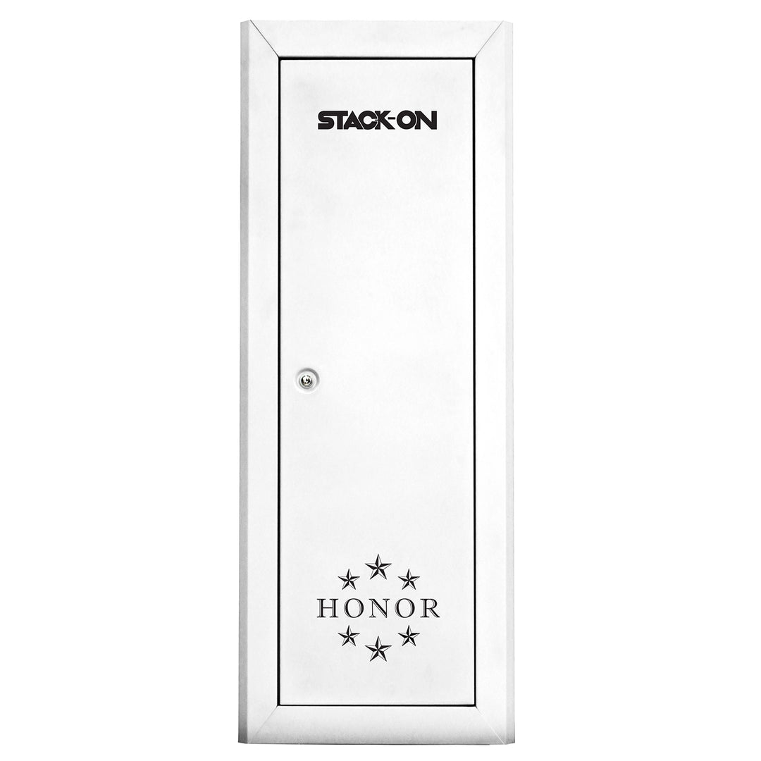 Honor 18 Gun Welded-Steel Security Cabinet with Beveled Edge – White (Local Vegas Pickup Only)