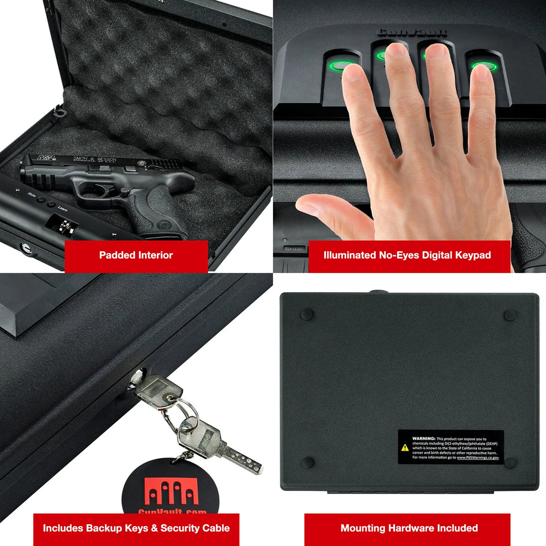 GunVault MV500 MicroVault Handgun Safe