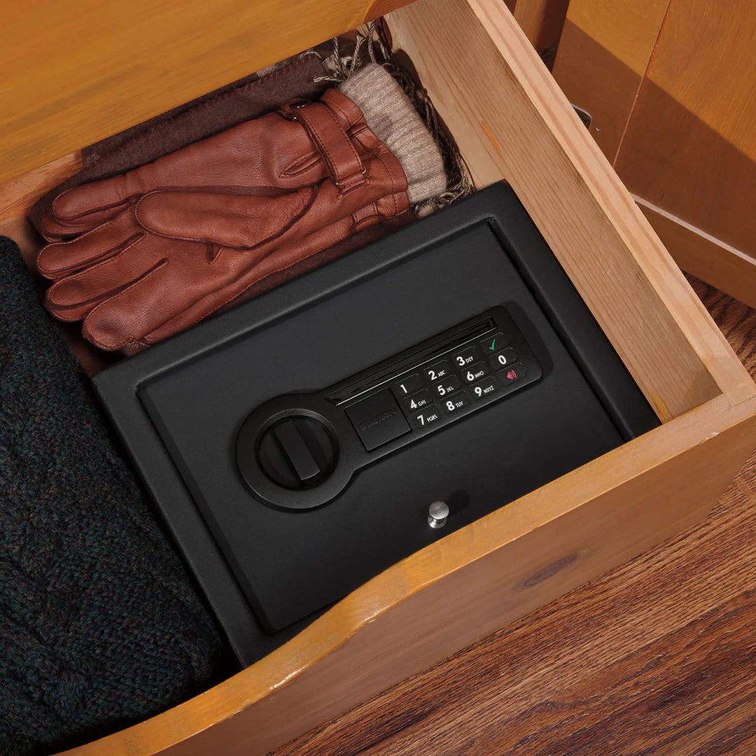 Stack-On Small Drawer Handgun Safe with Electronic Lock – Compact Steel Design