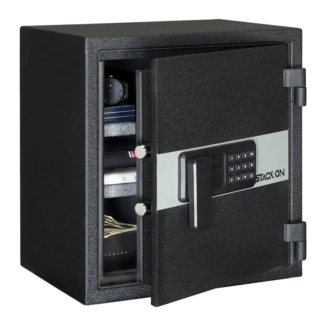 Stack-On Medium Fireproof & Waterproof Personal Safe with Electronic Lock