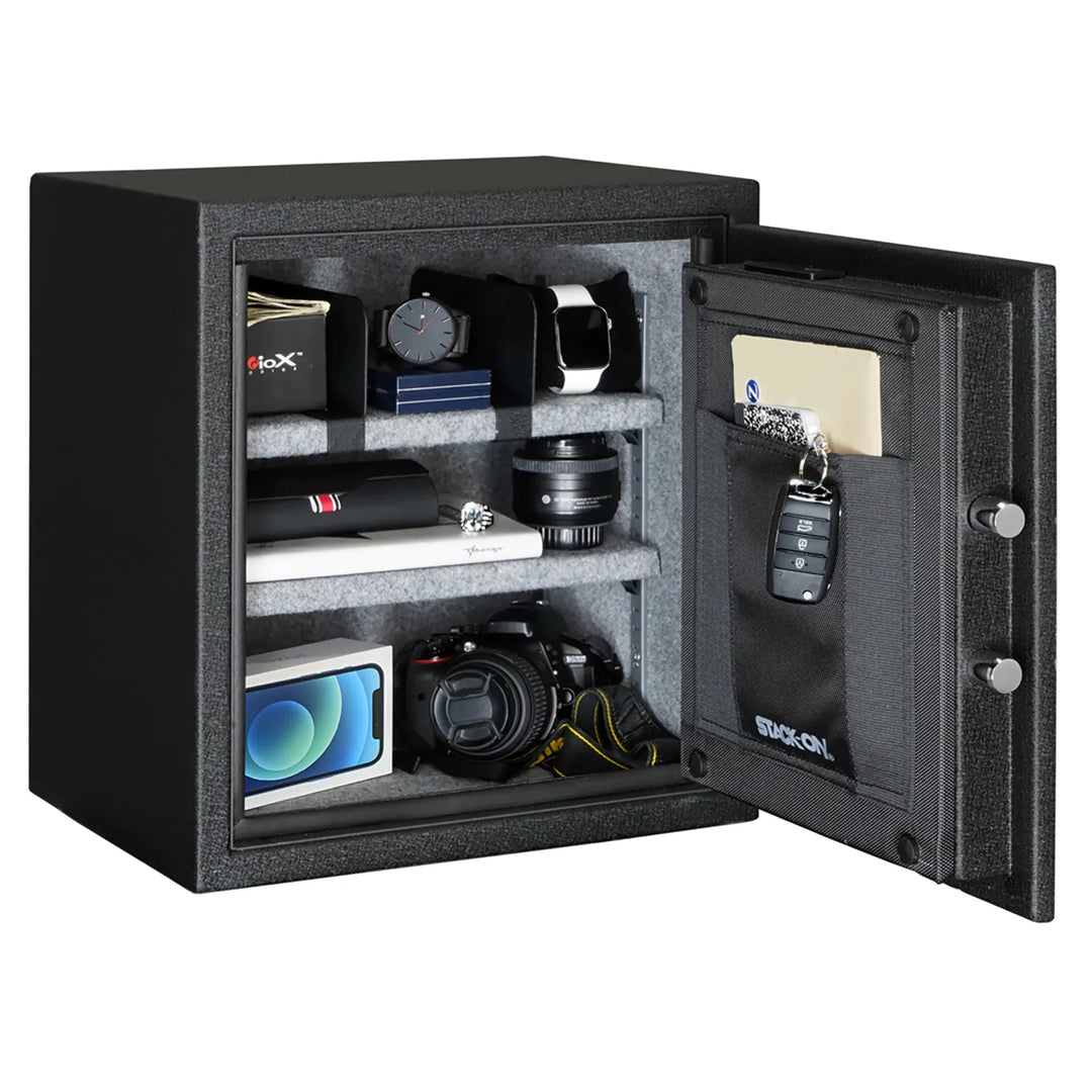 Stack-On Medium Fireproof & Waterproof Personal Safe with Electronic Lock