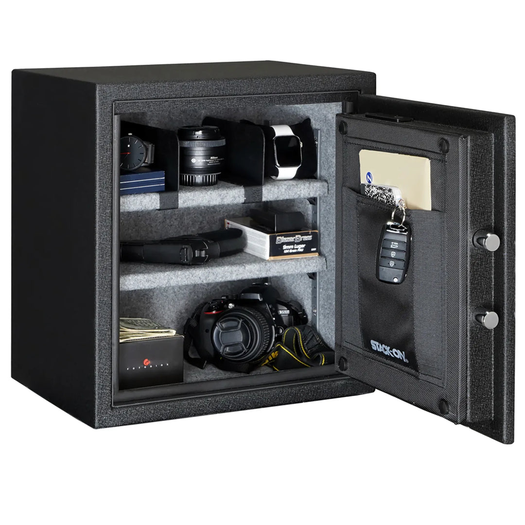 Stack-On Medium Fireproof & Waterproof Personal Safe with Electronic Lock