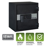 Load image into Gallery viewer, Stack-On Medium Fireproof &amp; Waterproof Personal Safe with Electronic Lock
