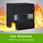 Load image into Gallery viewer, Stack-On Medium Fireproof &amp; Waterproof Personal Safe with Electronic Lock
