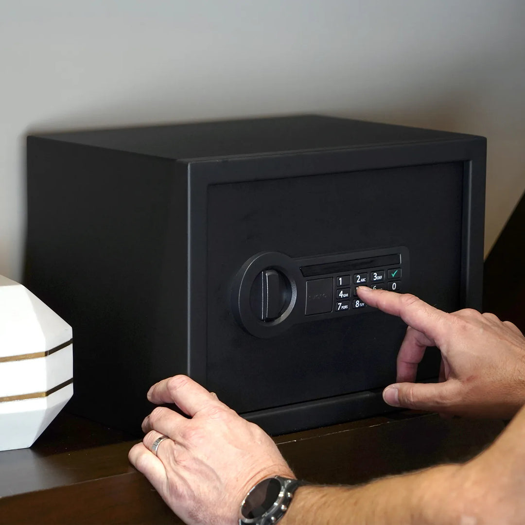 Personal Safe 14 In. x 10 In. x 10 In. with Electronic Lock – Black