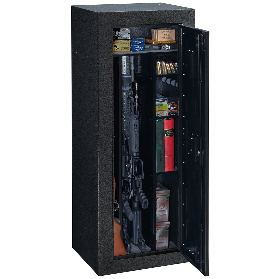 Stack-On 16 Gun Welded-Steel Tactical Firearms Security Cabinet – Black/Gray (Local Vegas Pickup Only)