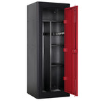 Load image into Gallery viewer, 18 Gun Deluxe Beveled Edged Security Cabinet - Red Doors (Local Vegas Pickup Only)

