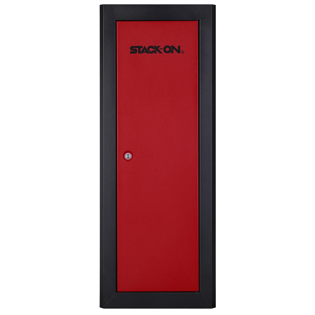 18 Gun Deluxe Beveled Edged Security Cabinet - Red Doors (Local Vegas Pickup Only)