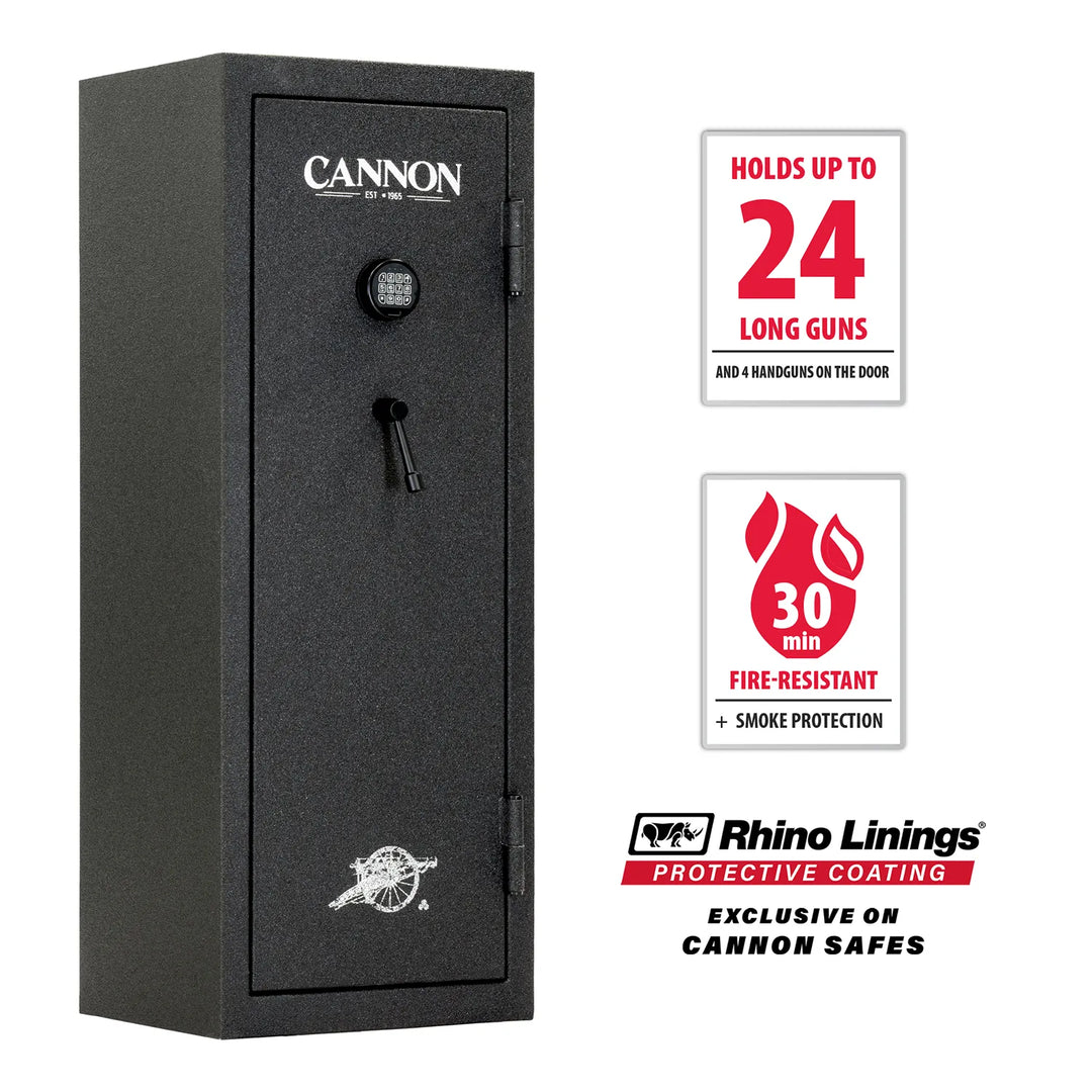 Cannon 24-Gun, 30 Min. Fire Resistant Gun Safe