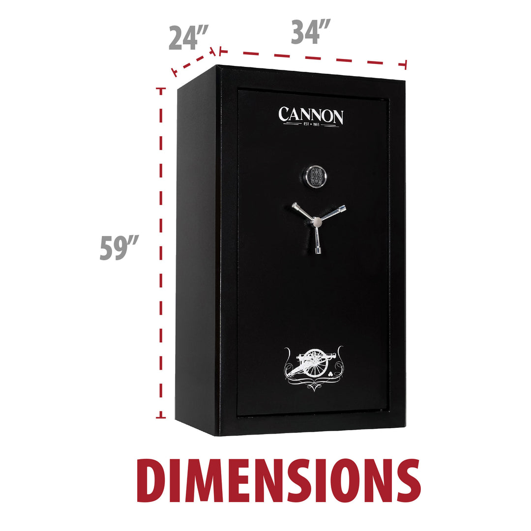Cannon 48-Gun, 45 Min. Fire Rated Convertible Safe (CJ)