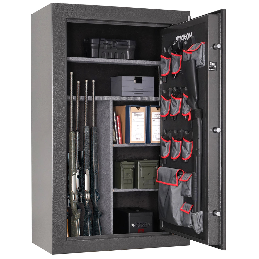 Stack-On 52-Gun Fireproof Gun Safe with Electronic Lock – 30 Min Fire Rating