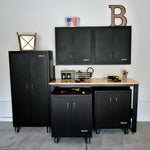 Load image into Gallery viewer, Stack-On Tall Steel Storage Locker – 4 Shelves, Rolling Cabinet
