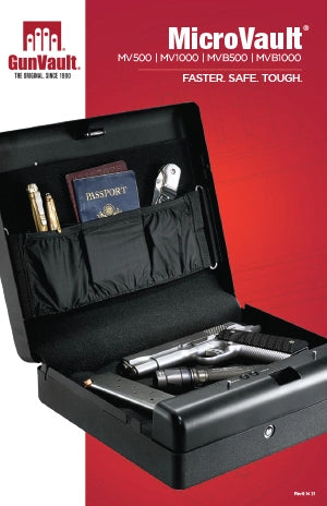 GunVault MV500 MicroVault Handgun Safe